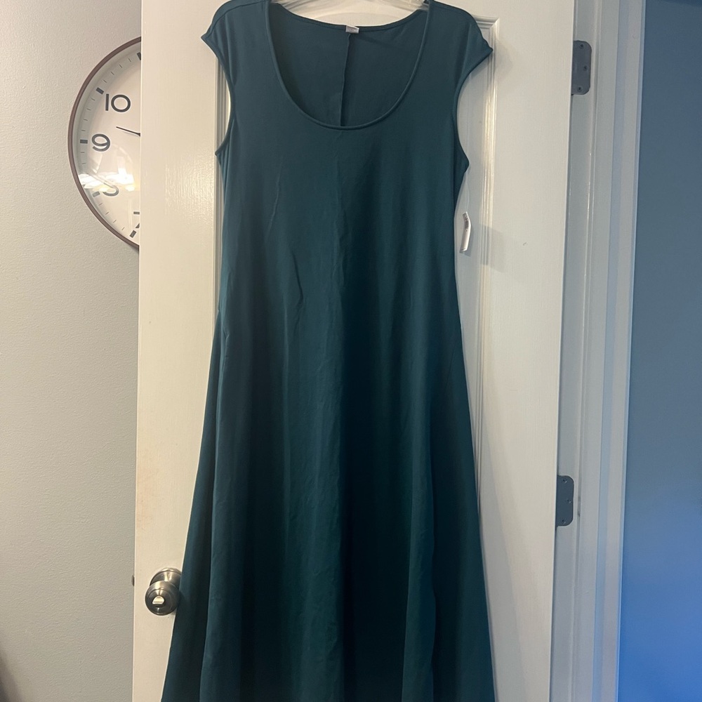 NWT Old Navy teal cotton dress size M